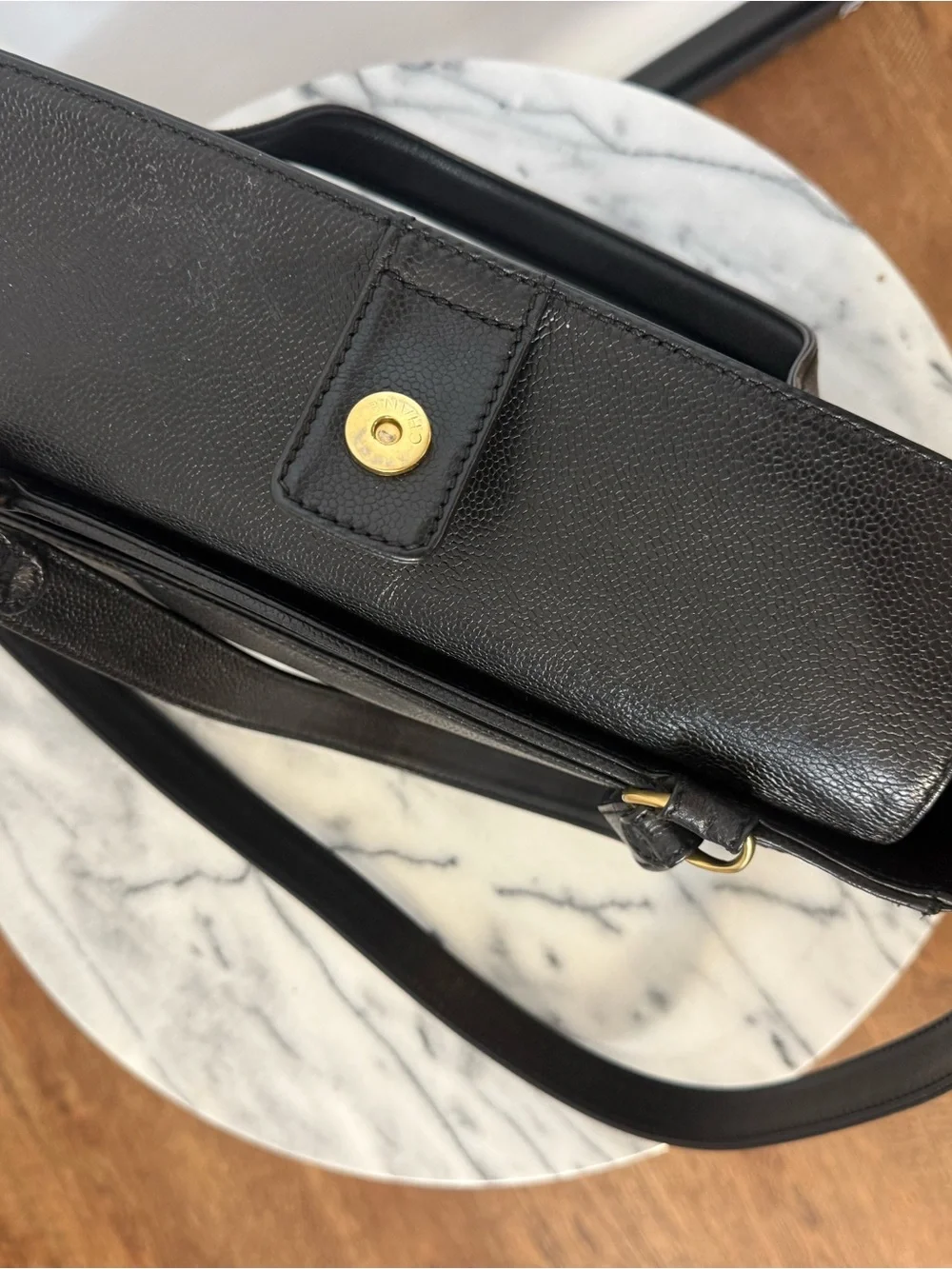 Chanel Black Caviar Leather CC Convertible 2WAY Tote Bag w/ GHW